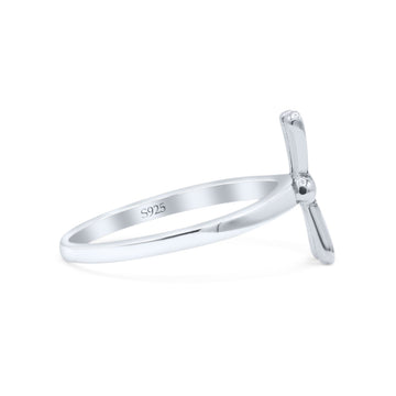 Dainty Mini Oxidized Dragonfly Designer Stylish Trendy Band Thumb Ring